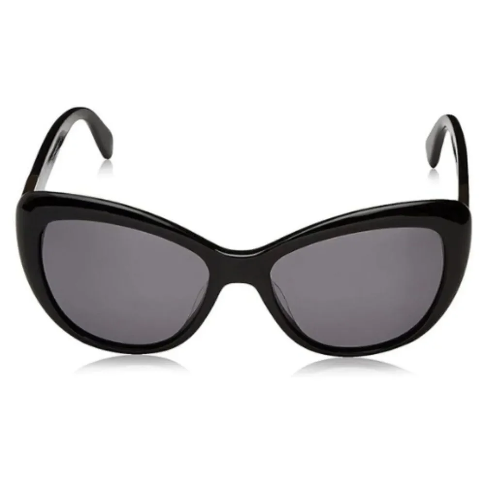 Kate Spade New York Women's Black Emmalynn Cat Eye Sunglasses- EMMALYNN/S 807M9
